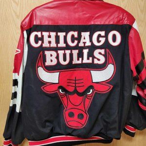 Vintage 1990s Jeff Hamilton Chicago Bulls Jacket, Size M